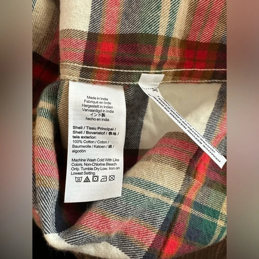 J Crew Classic Flannel Shirt